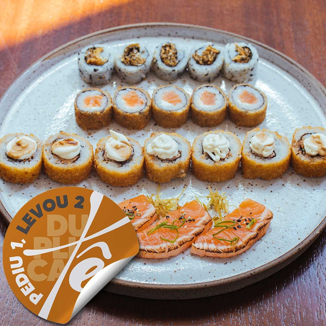 2 x Combinado Salmão Toast | 20 peças