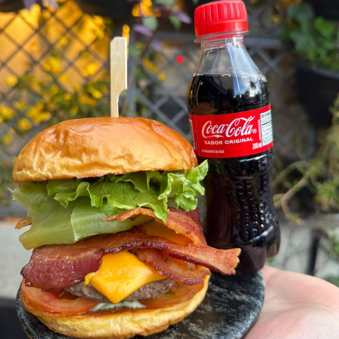 Burguer do chefe + coca cola original 200ml