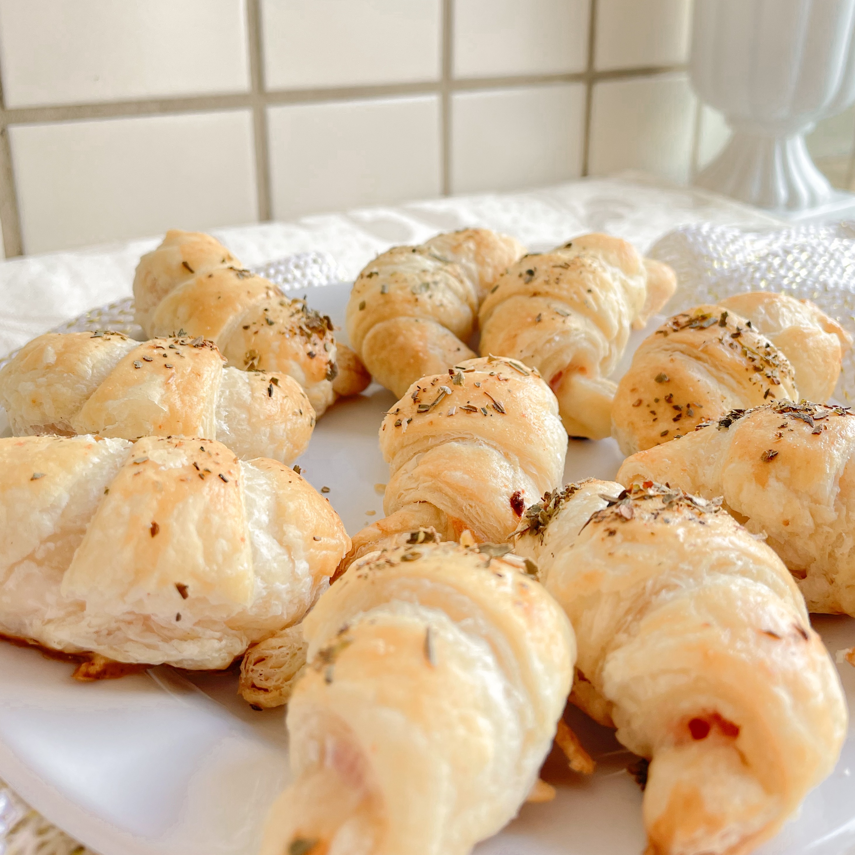 Mini Croissant de Presunto e Queijo