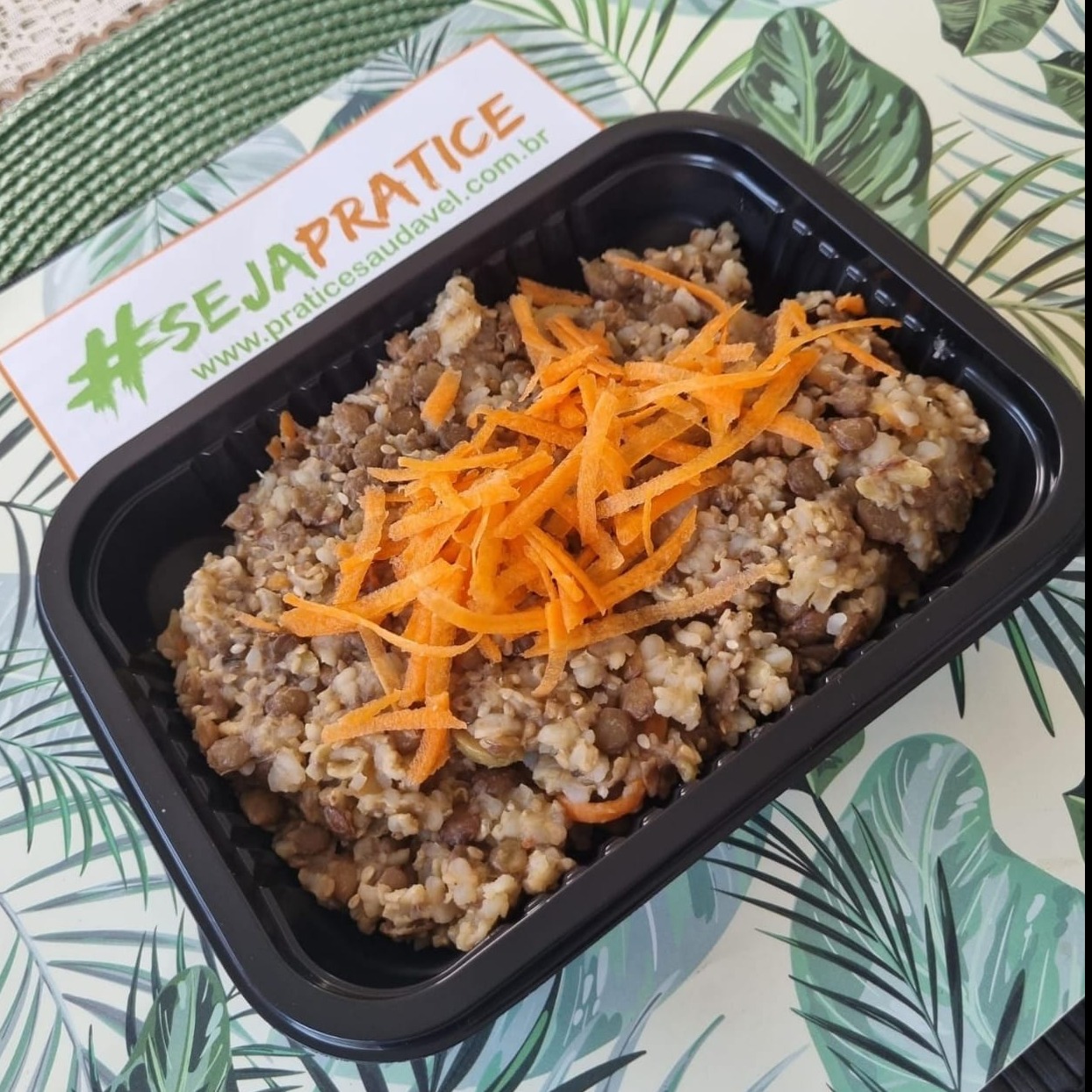 RISOTO FUNCIONAL DE LENTILHA COM ARROZ INTEGRAL 300G (VEGANO)