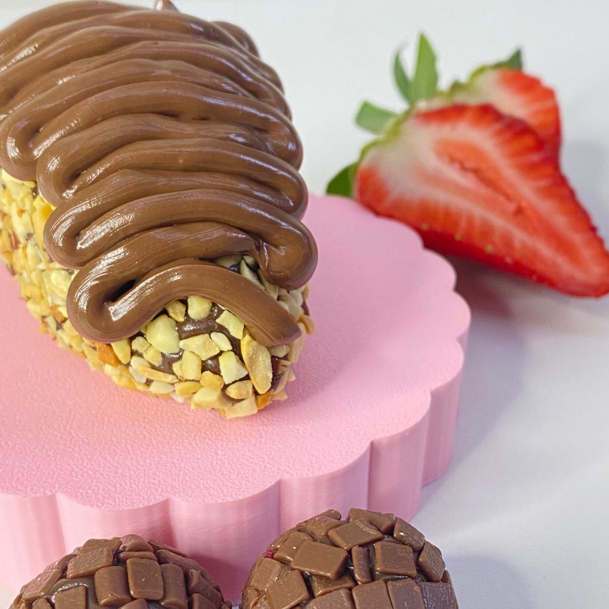 Coxinha de Morango com Xerem e Nutella