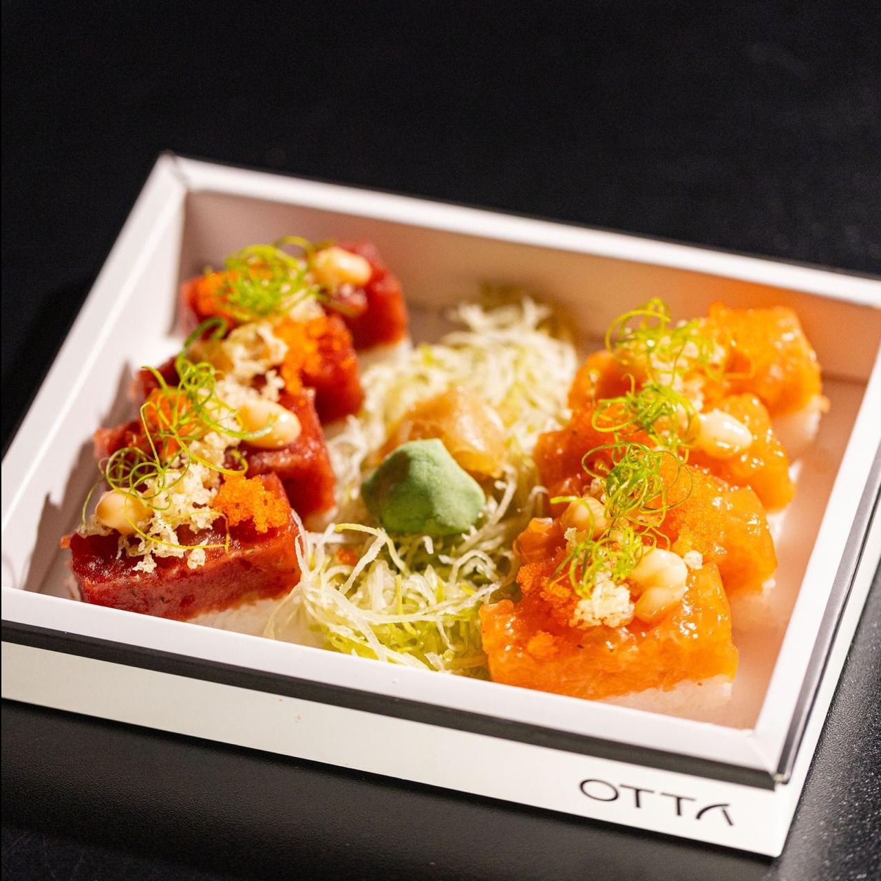 Batera de atum e salmão