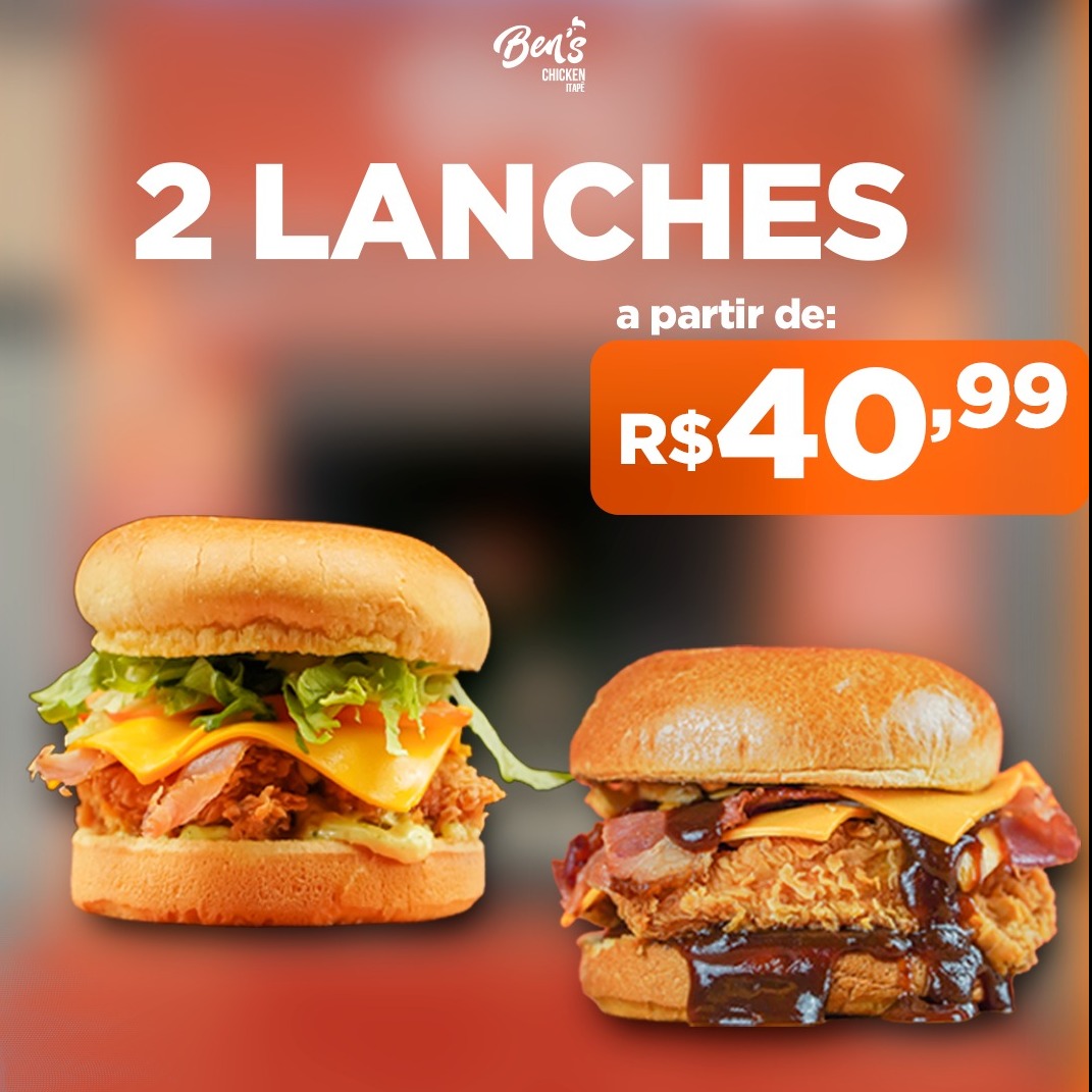 2 LANCHES A PARTIR 40,99