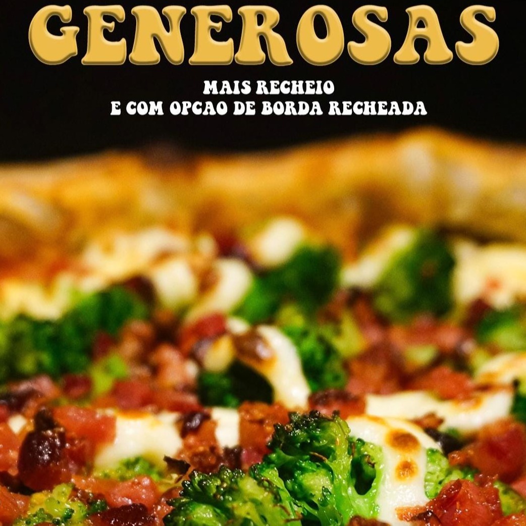 Pizza Brócolis com Bacon