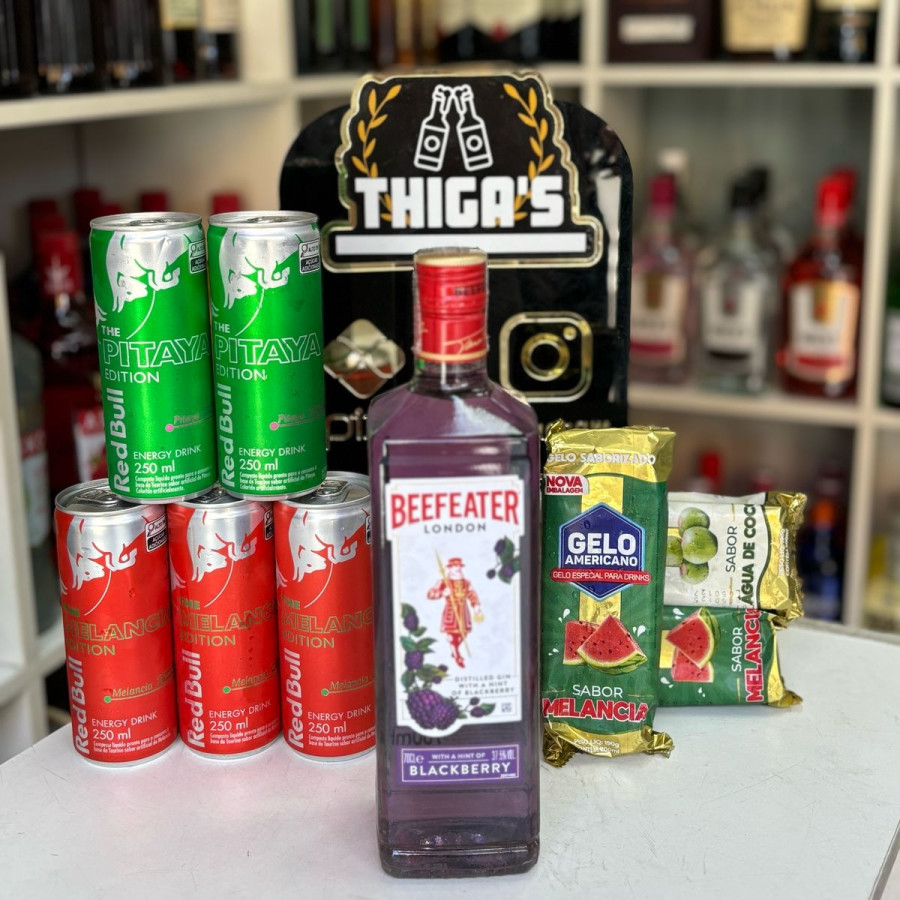 COMBO BEEFEATER BLACKBERRY 700ML C/ REDBULL