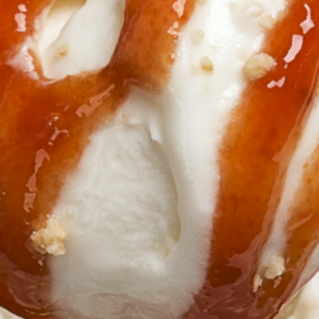 Gelato de cheesecake com goiaba