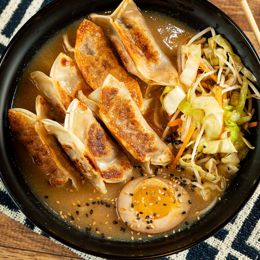 Lamen de Guioza Kimchi/ Kimchi Gyoza Ramen