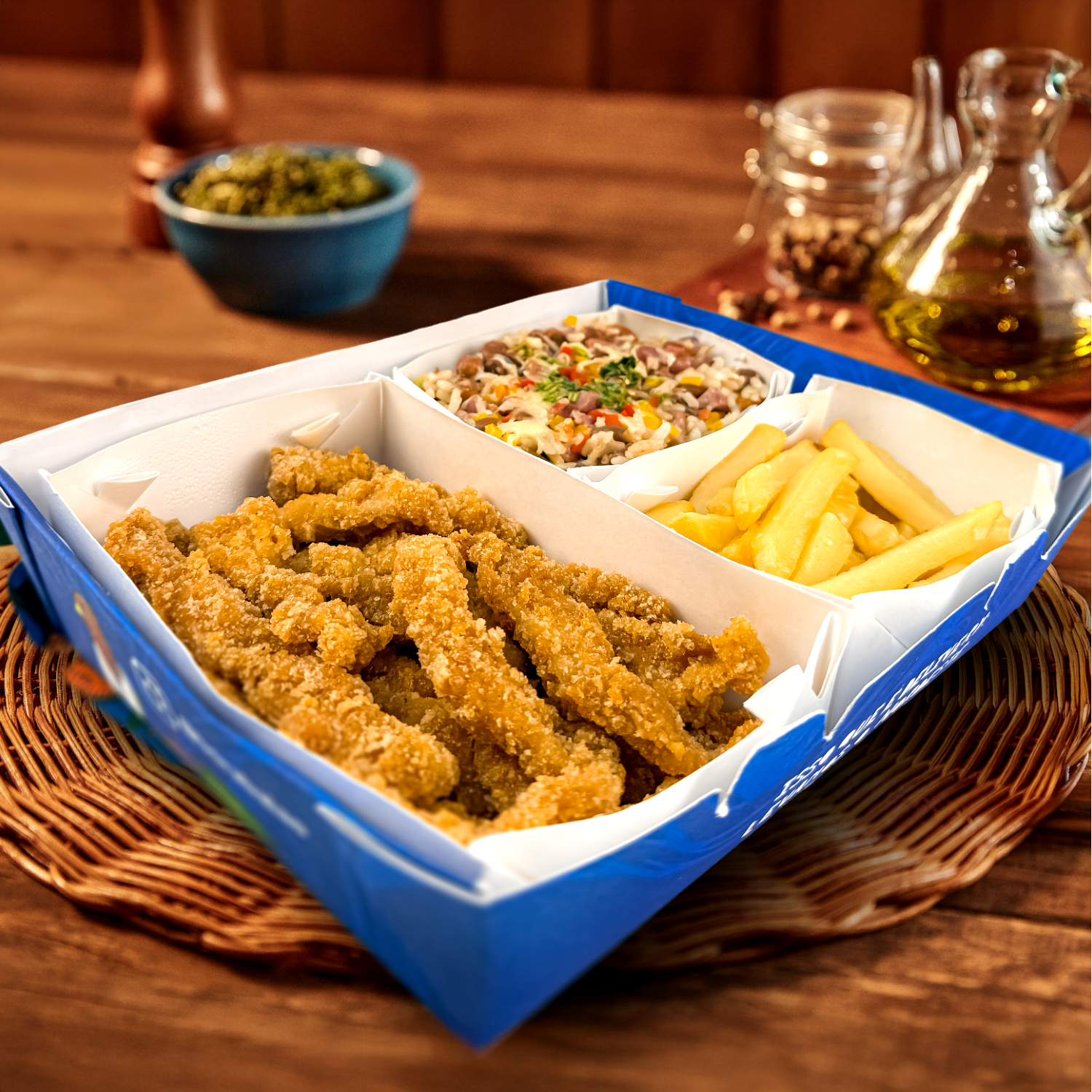 Monte sua Caixa - 1 Proteína + 2 Acompanhamento