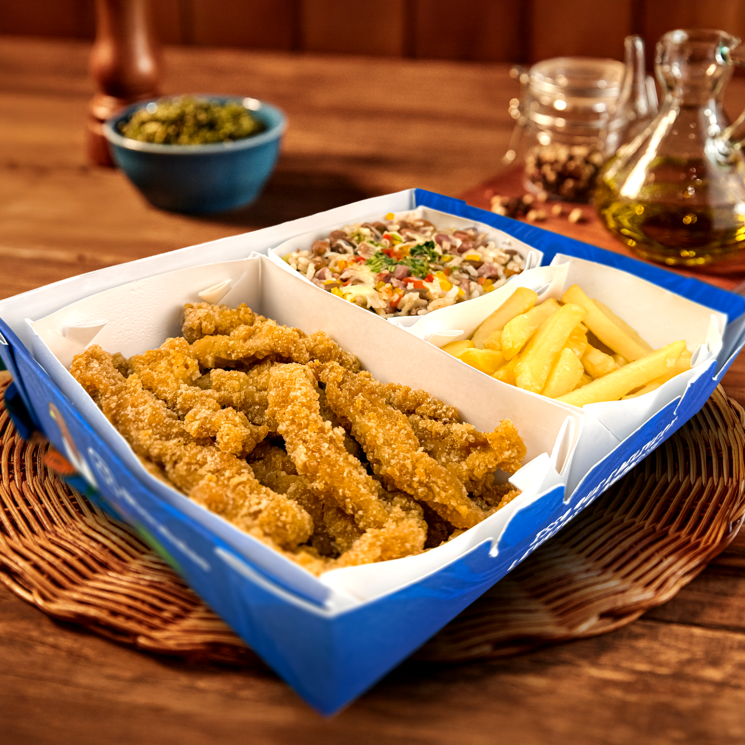 Monte sua Caixa - 1 Proteína + 2 Acompanhamento