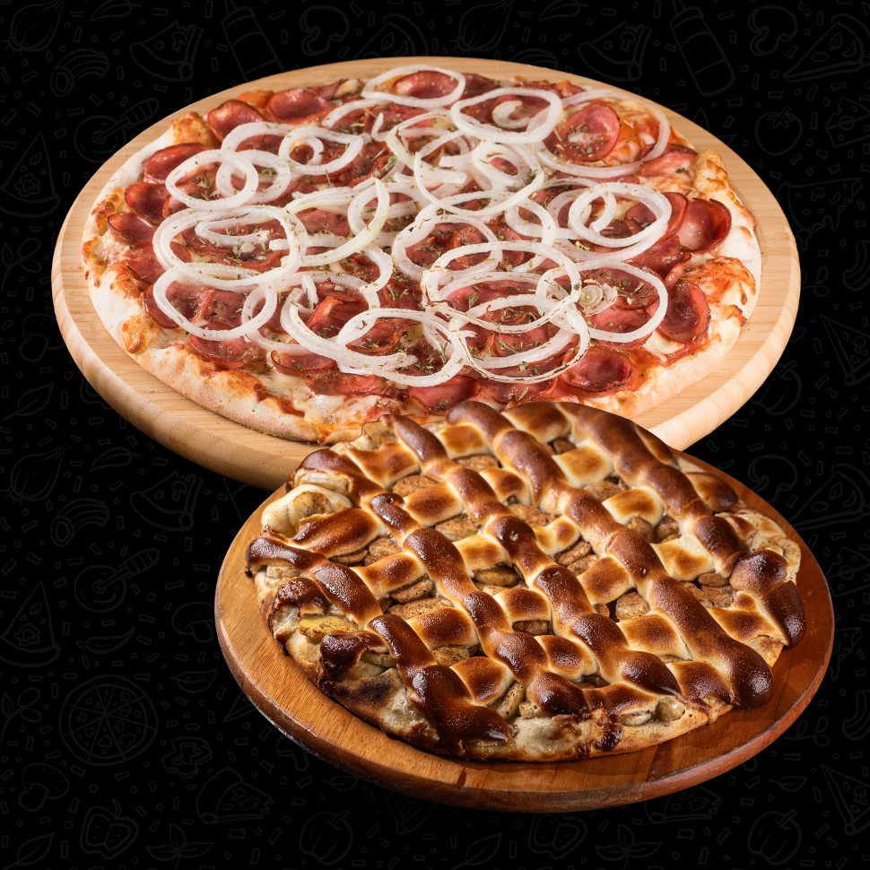 Giga Calabresa + Broto Banana Nevada, por R$ 79,90