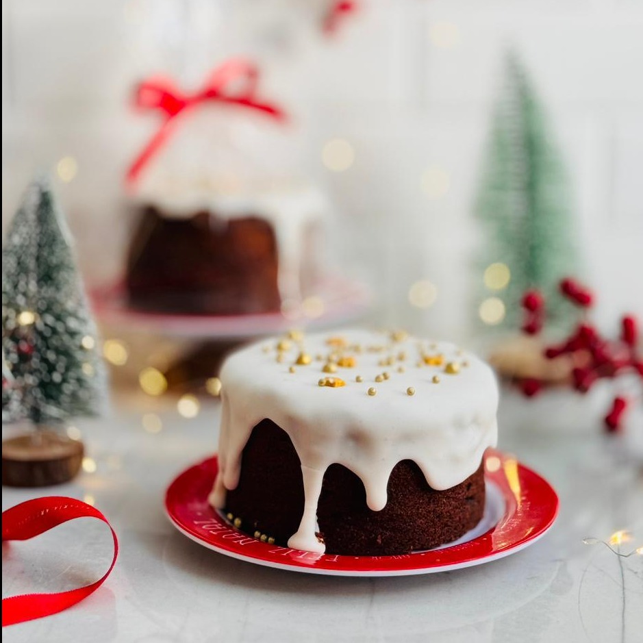 Bolo de Frutas no Prato