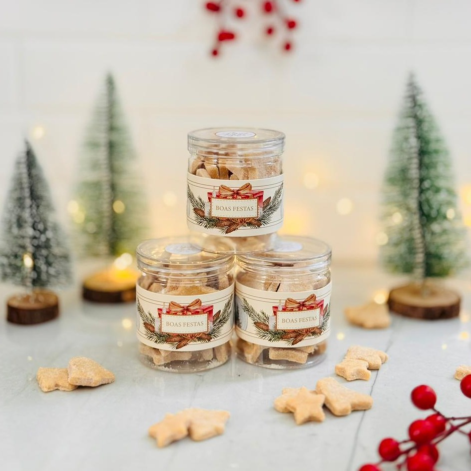 Pote de Acrílico com Biscoito de Limão