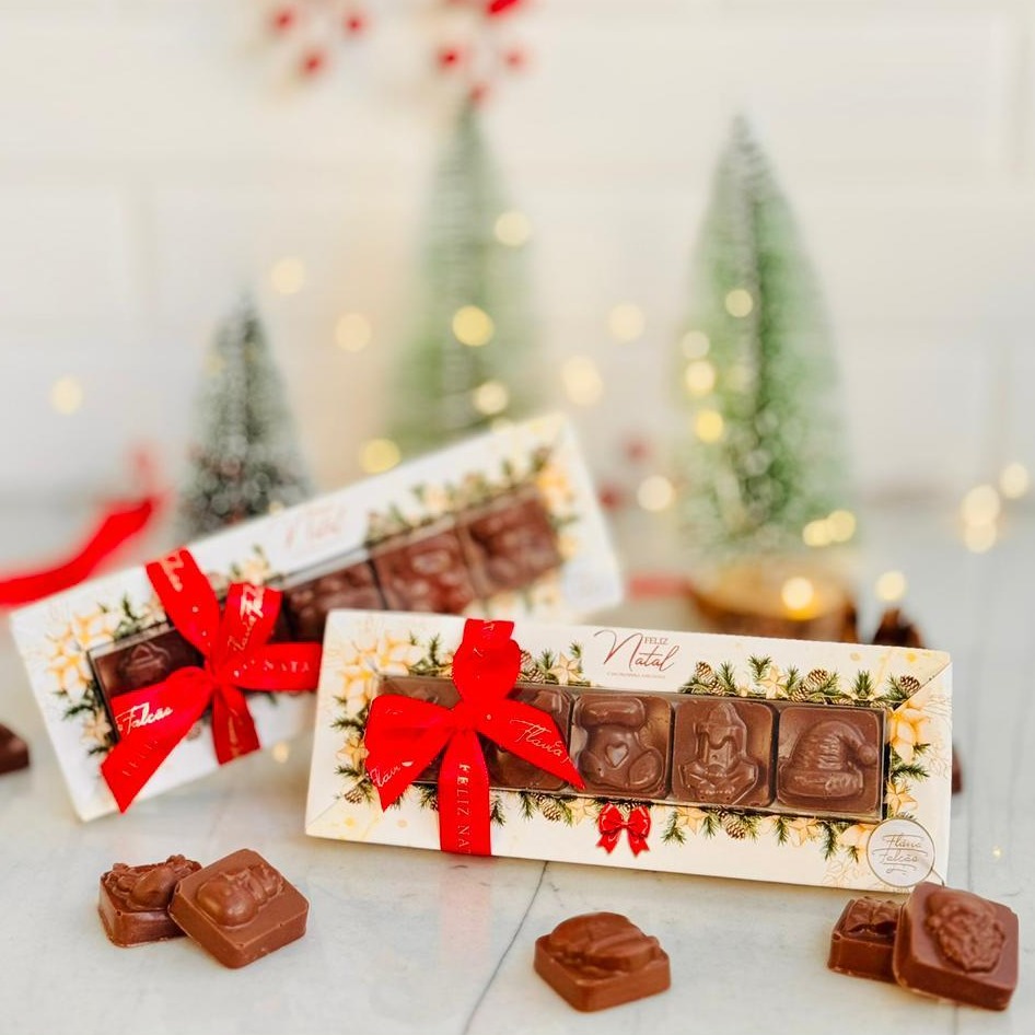 Caixa de Chocolate Natalina
