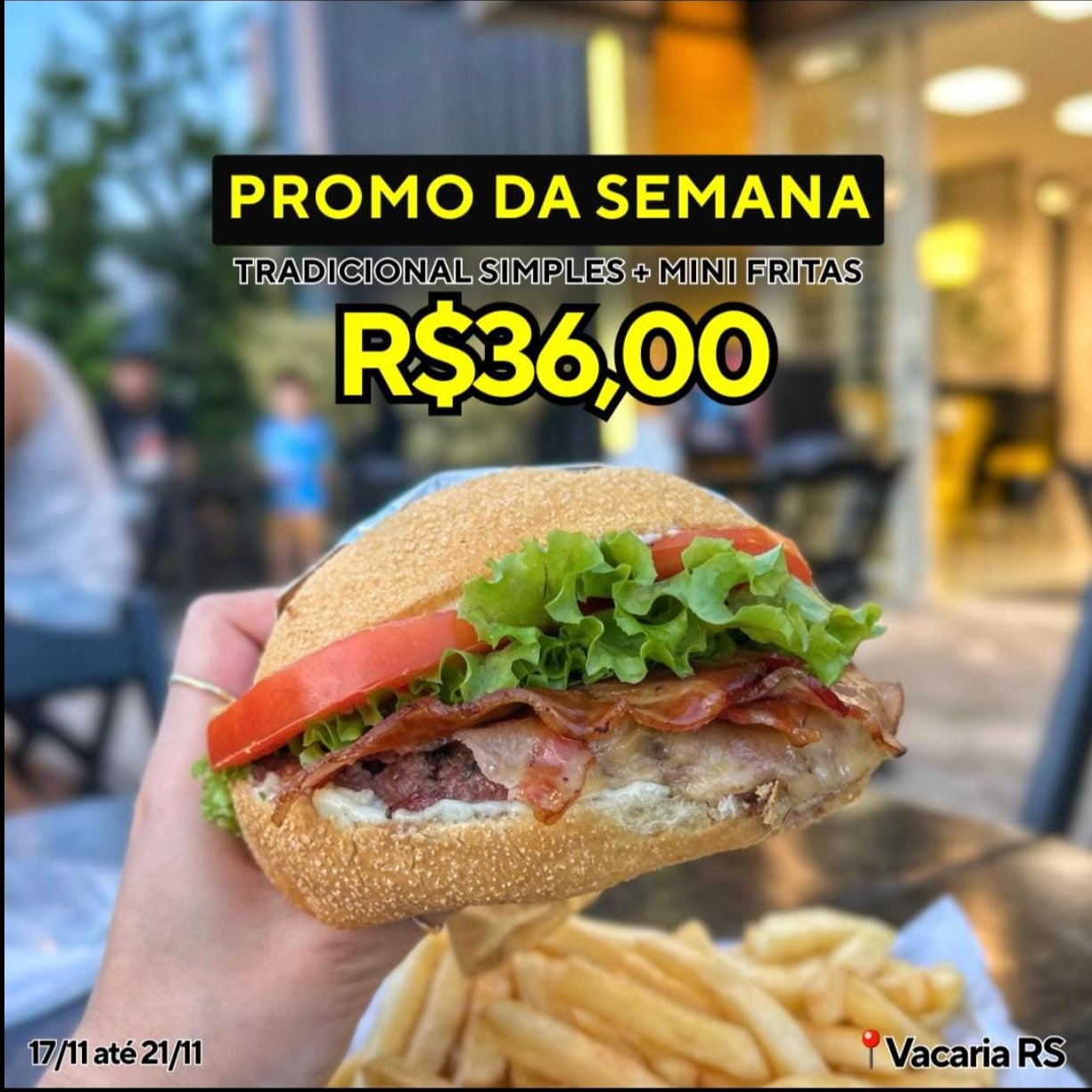 PROMOÇÃO - Simples Tradicional + Mini Fritas