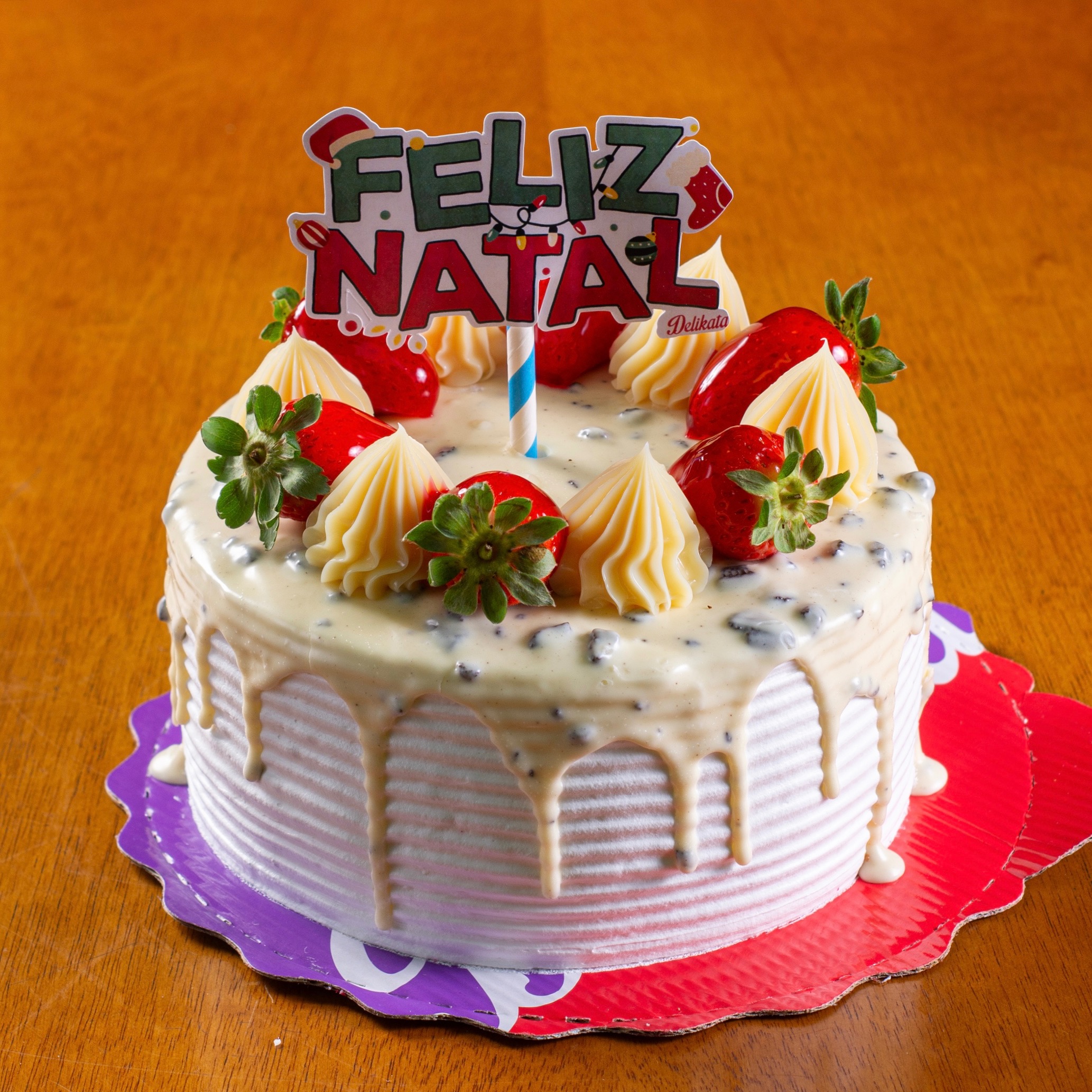 Bolo cookies natalino