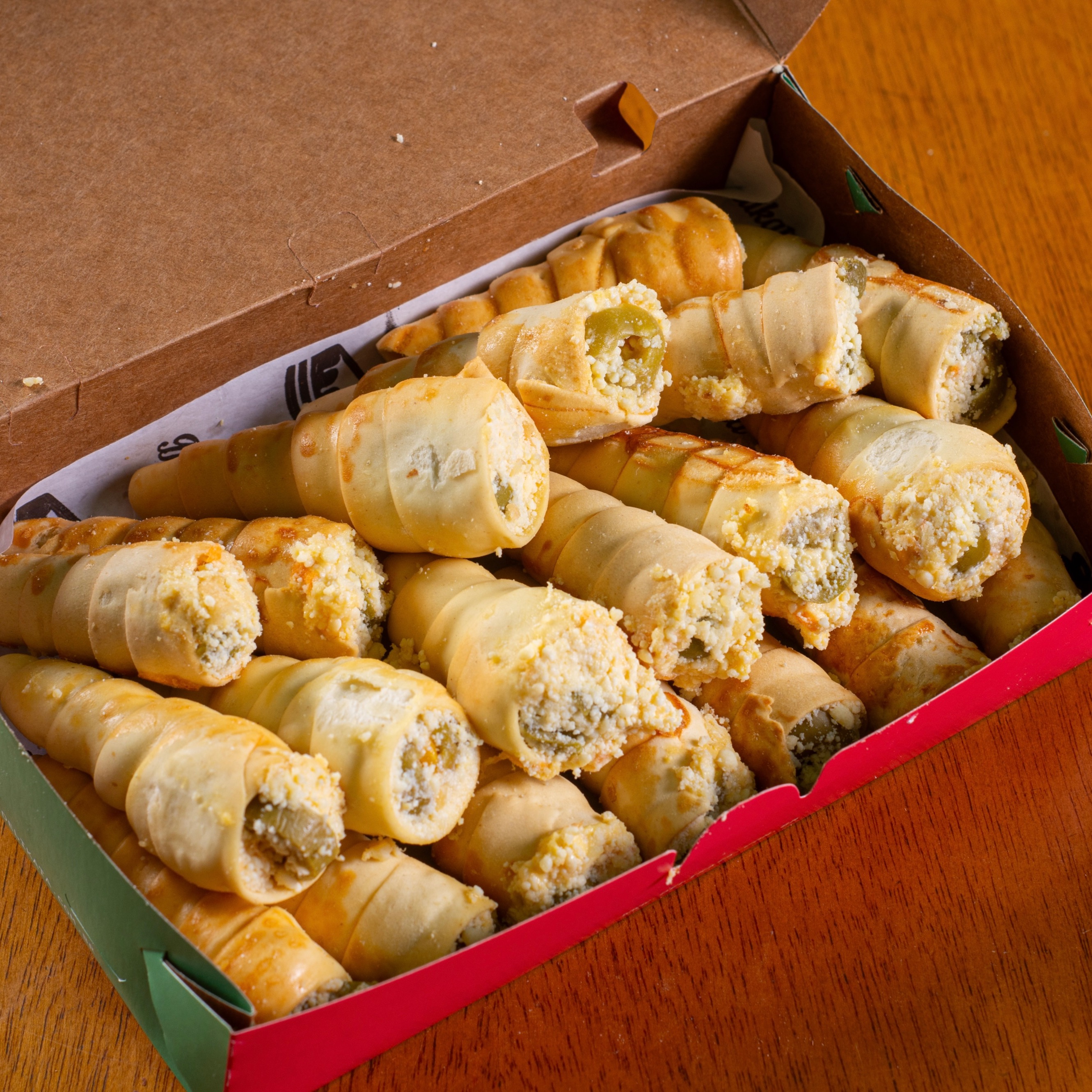 20 canudos de frango