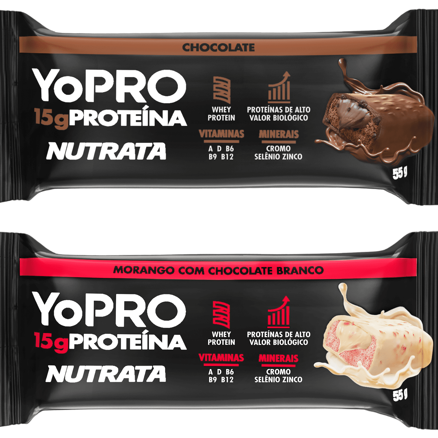 🍫🍓 Barras YoPRO Nutrata – 15g de Proteína