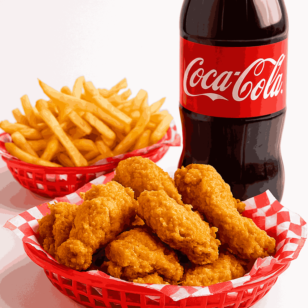 COMBO 01 - ECONOMIZE R$ 22,00: FRANGO + BATATA + COCA 2L