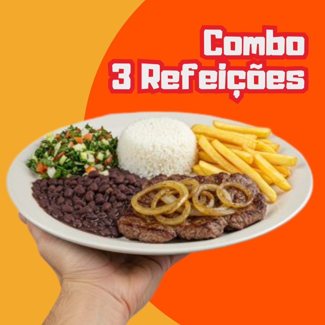 Combo 3 Refeições Tradicionais (ALMOÇO)