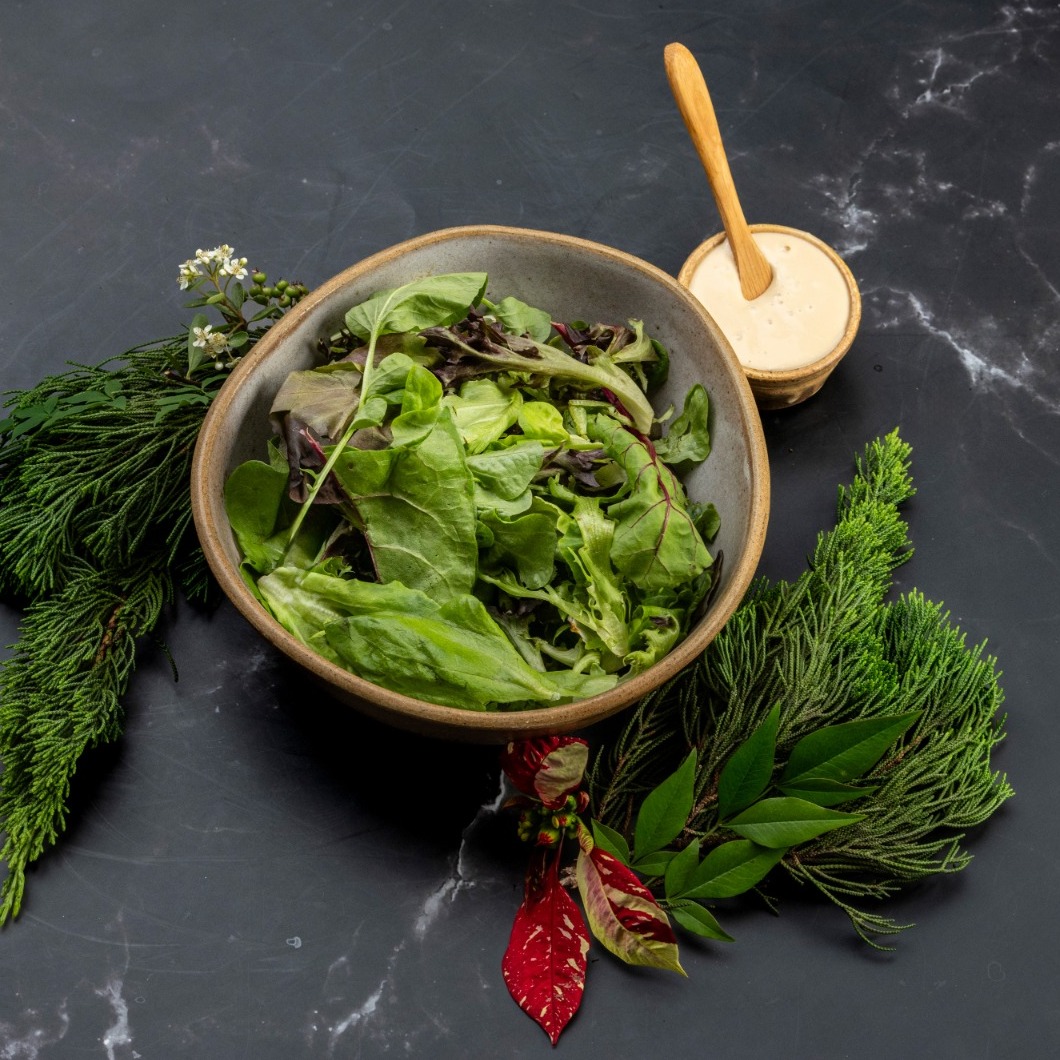 Salada + Molho de gergelim (Natal)