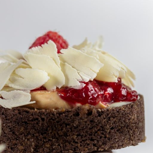 Tortinha de framboesa com fava de baunilha - 160g