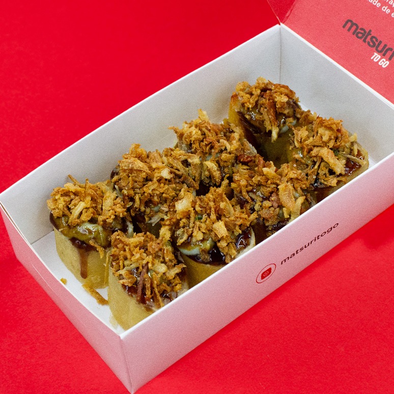 Haru hot gorgonzola com crispy de cebola 8 unid.