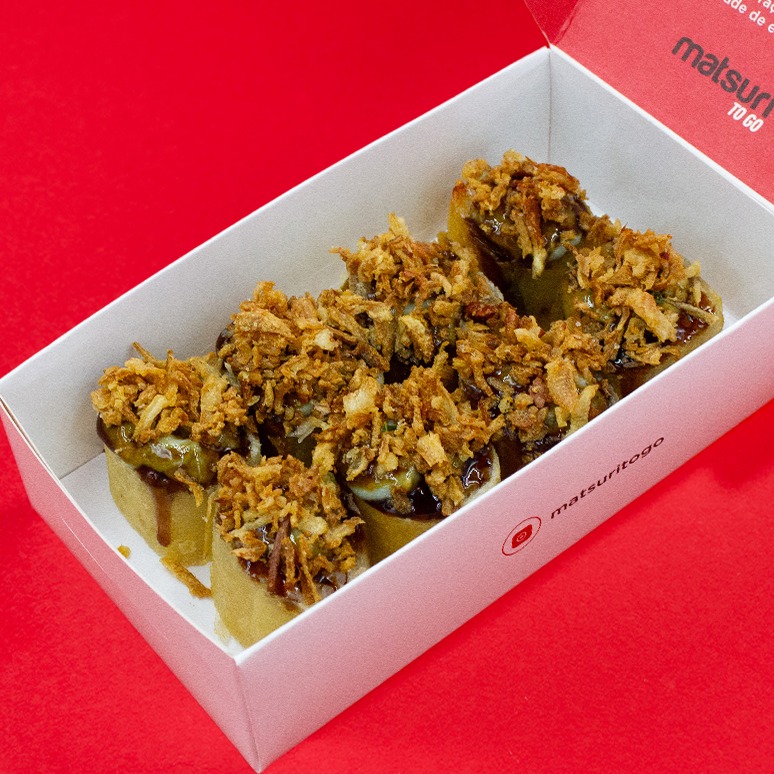 Haru hot gorgonzola com crispy de cebola 8 unid.