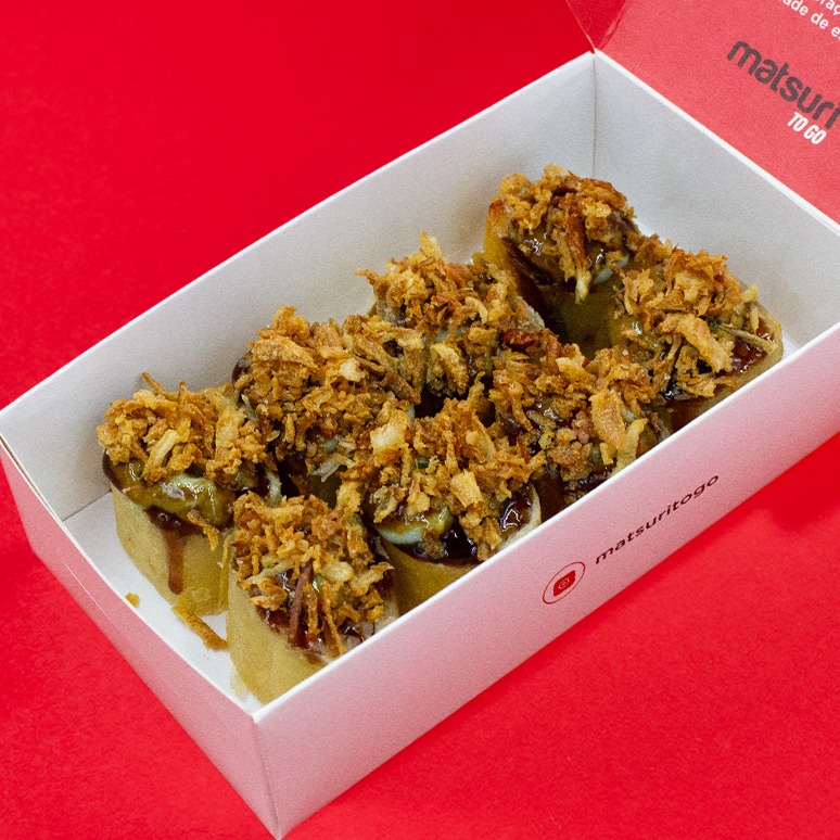 Haru hot gorgonzola com crispy de cebola 8 unid.