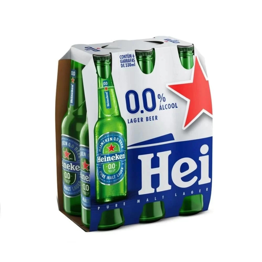 HEINEKEN ZERO LONG NECK 330 ML - PCT COM 6 UND