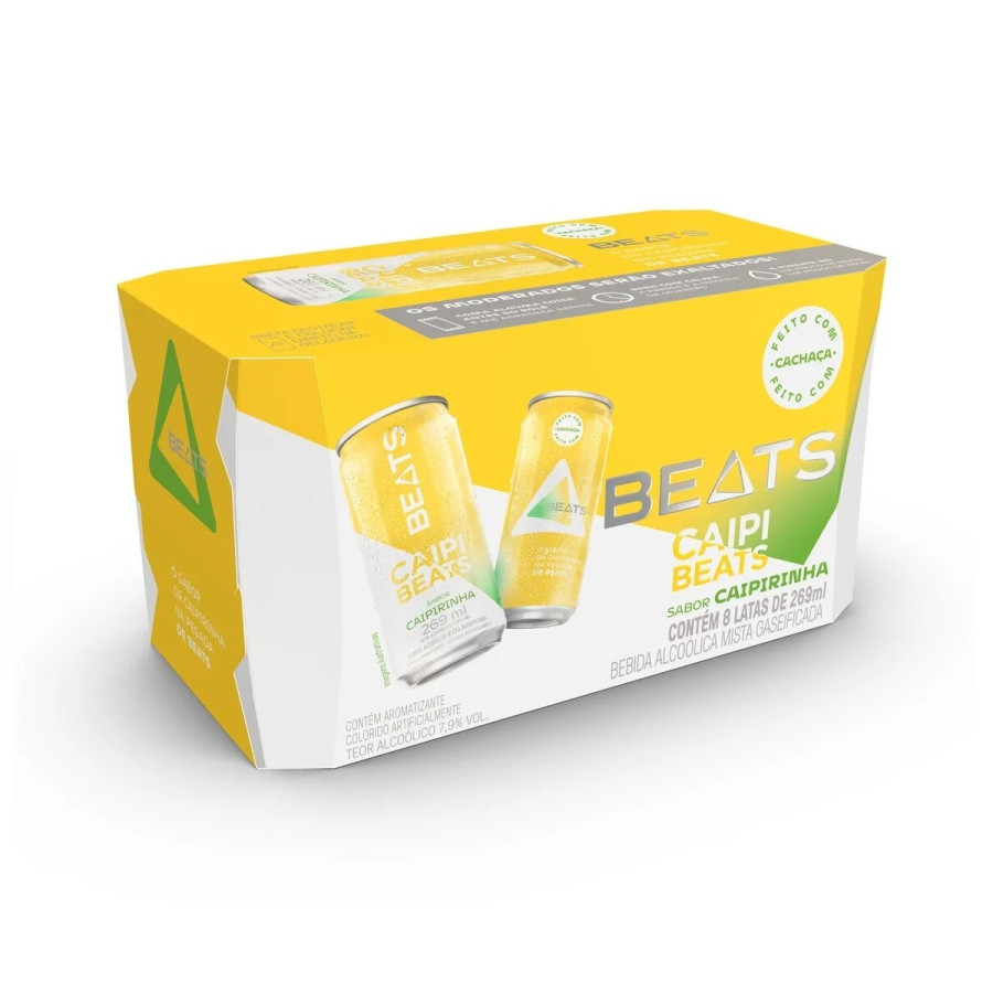 SKOL BEATS CAIPIRINHA LATA 269 ML - PCT COM 8 UND
