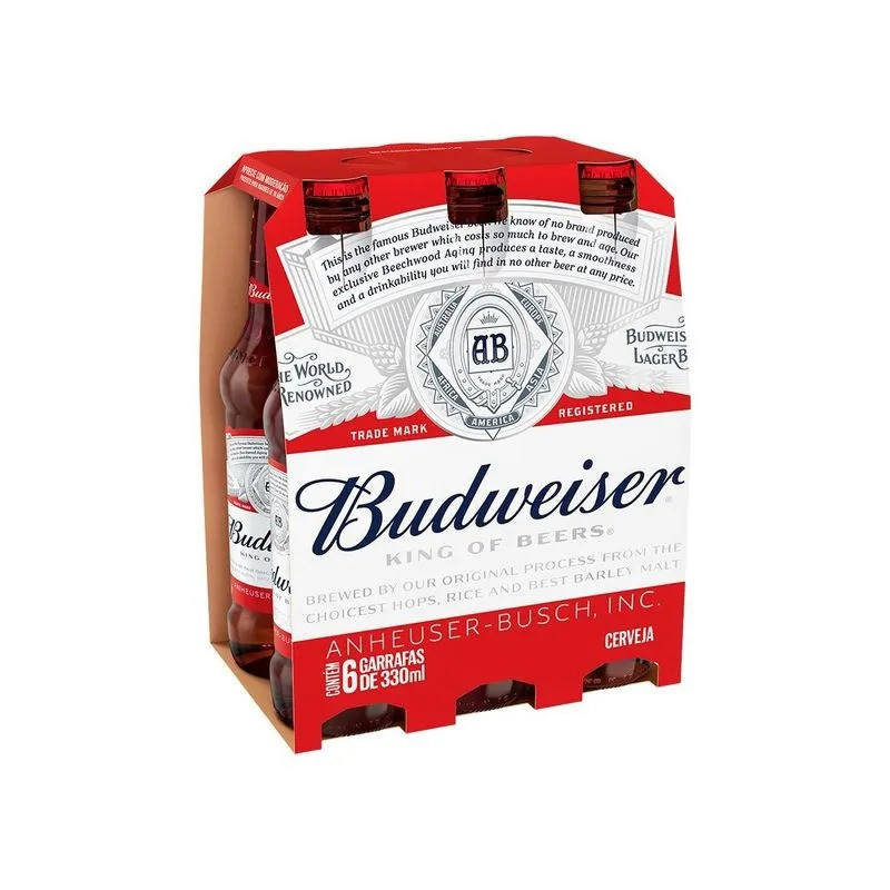 BUDWEISER LONG NECK 330 ML - PCT COM 6 UND