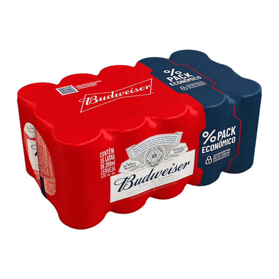 BUDWEISER LATA 269 ML - PCT COM 15 UND