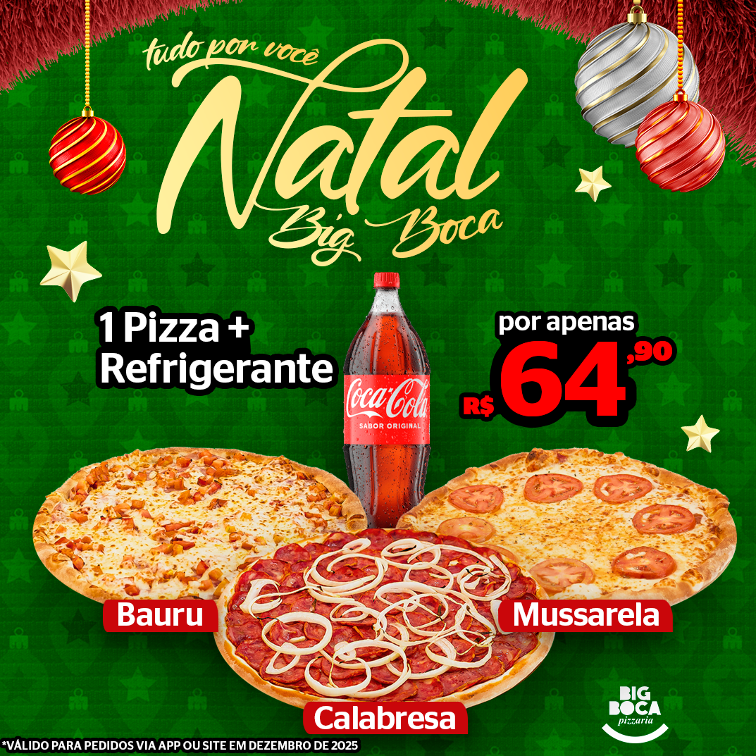 Pizza Grande  + Coca Cola 2 litros - Natal