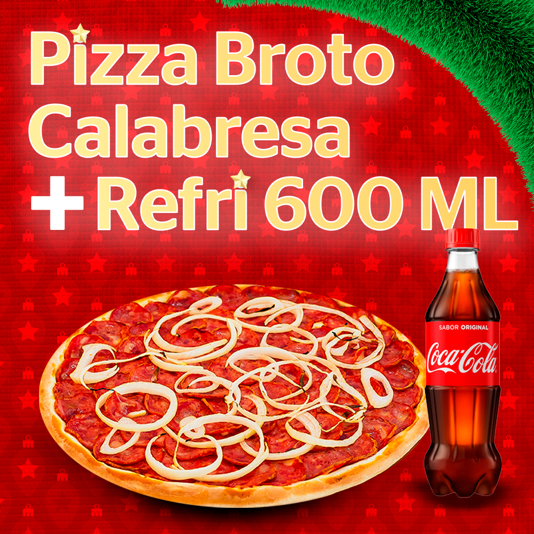 Calabresa Pequena + Coca Cola 600ml - Natal