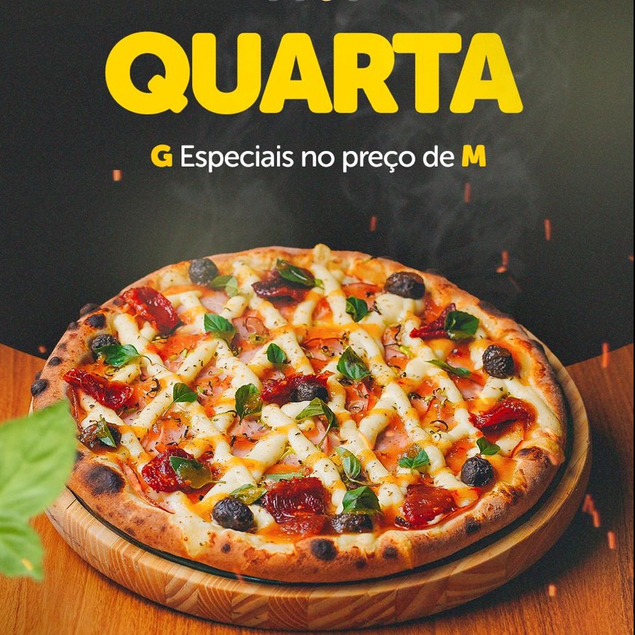 PIZZAS G ESPECIAIS PELO PREÇO DA M