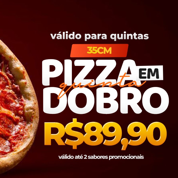 PIZZA EM DOBRO 35 CM
