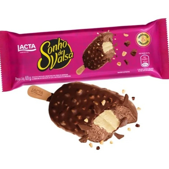 PICOLE LACTA SONHO DE VALSA 69G