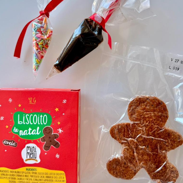 Biscoito boneco de natal 