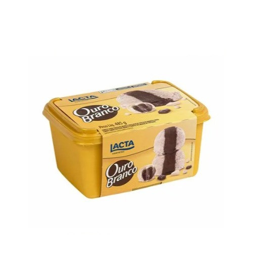 * PROMOÇÃO * SORVETE LACTA POTE OURO BRANCO 485G