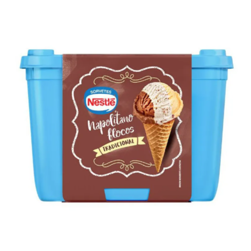 * PROMOÇÃO * SORVETE NESTLE NAPOLITANO FLOCOS 1.5L