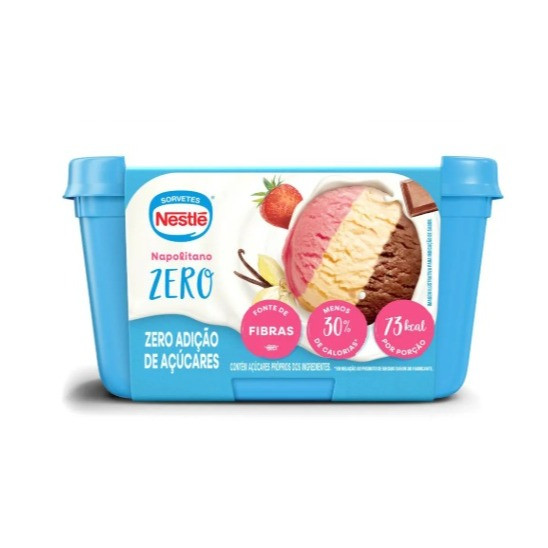 * PROMOÇÃO * SORVETE NESTLE NAPOLITANO ZERO AÇUCAR 450G