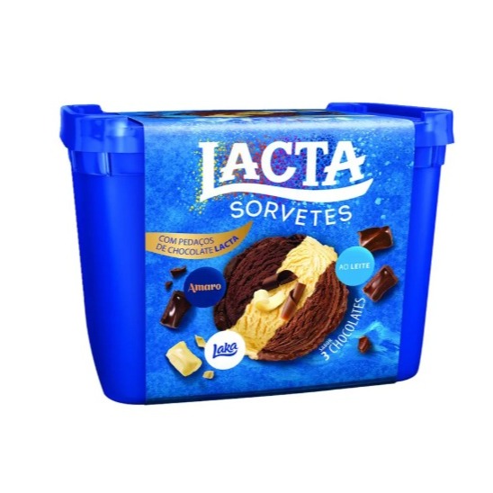 * PROMOÇÃO * SORVETE 3 SABORES AO LEITE LAKA E AMARGO1,5L