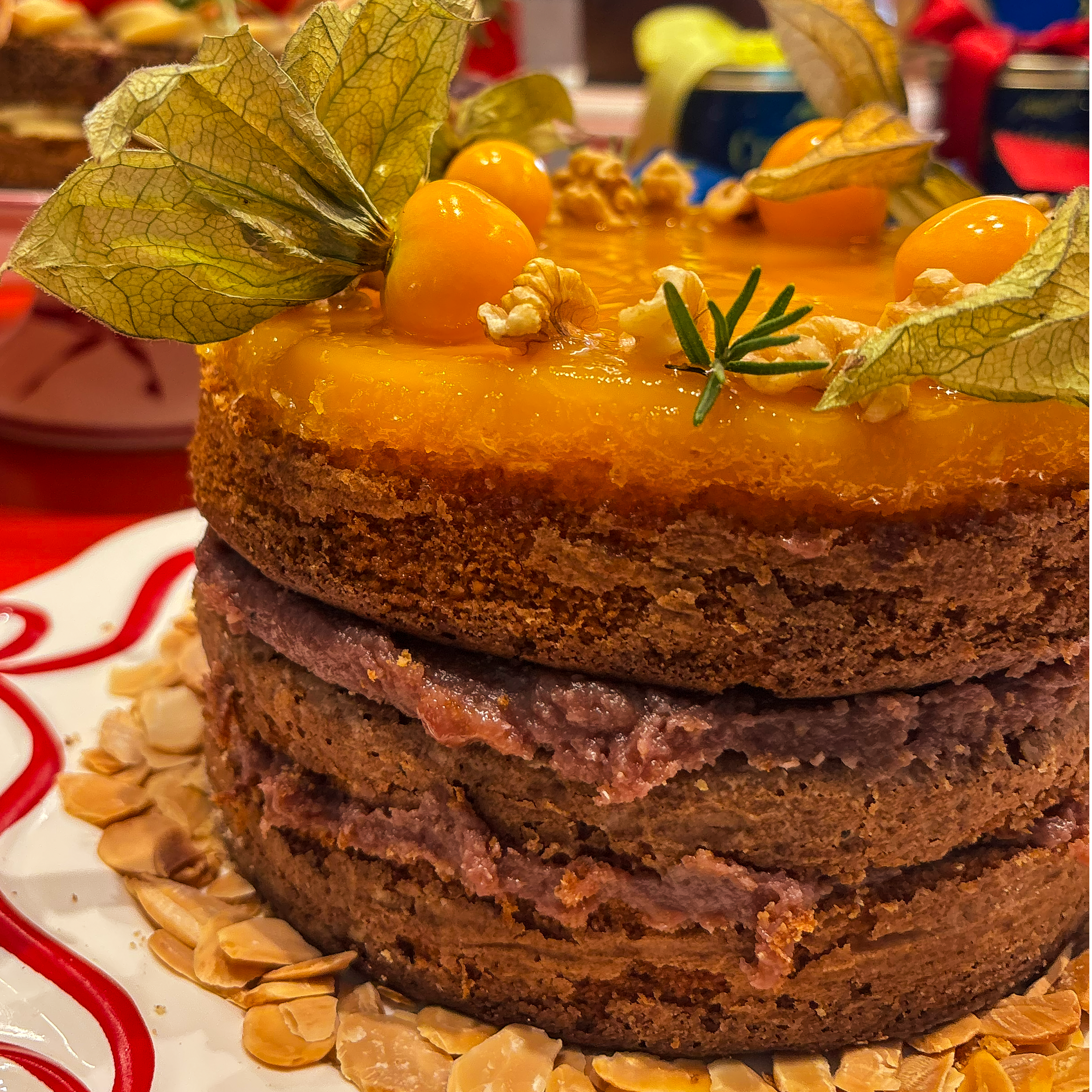 Torta Nozes e Quindim