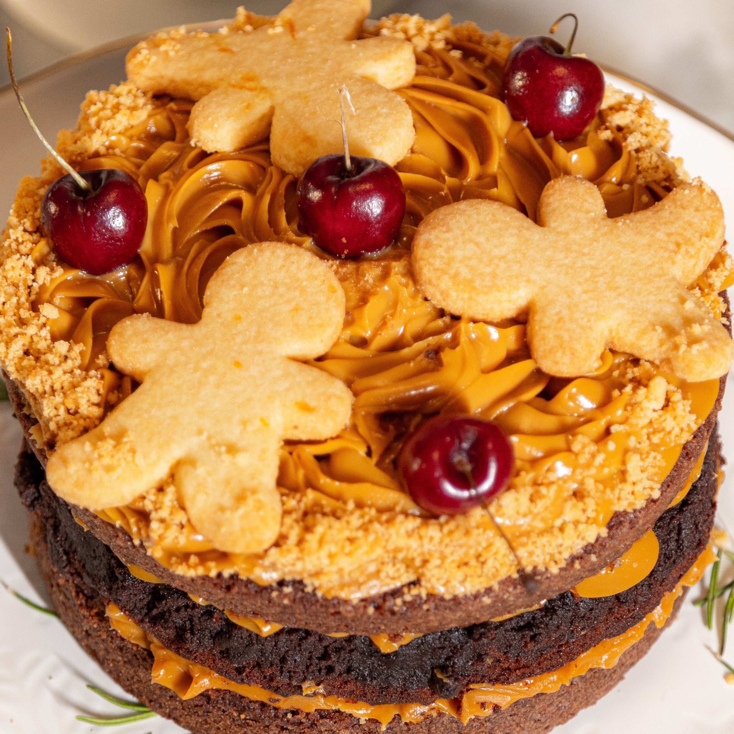 Torta Brownie com Doce de Leite