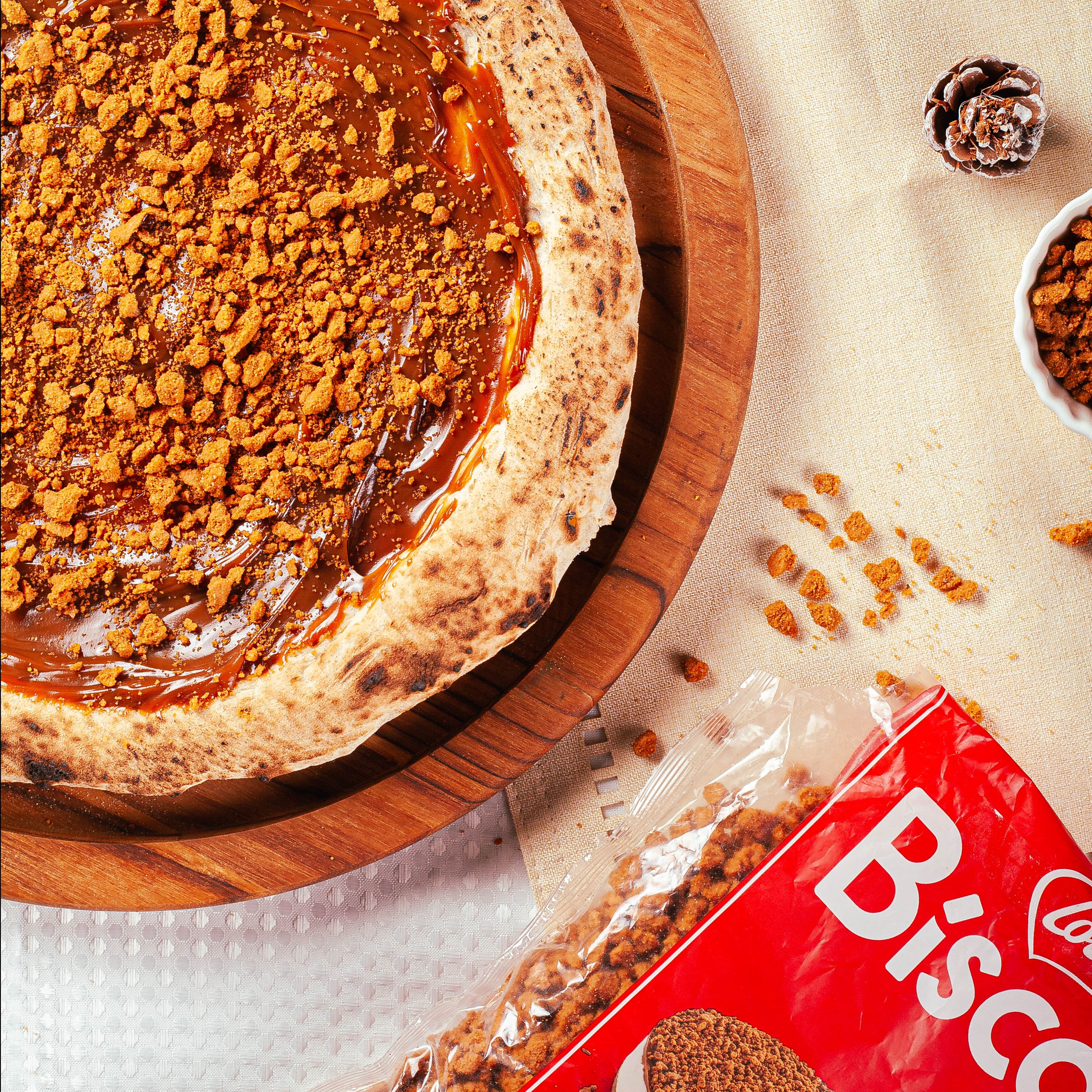 Pizza de Lotus Biscoff