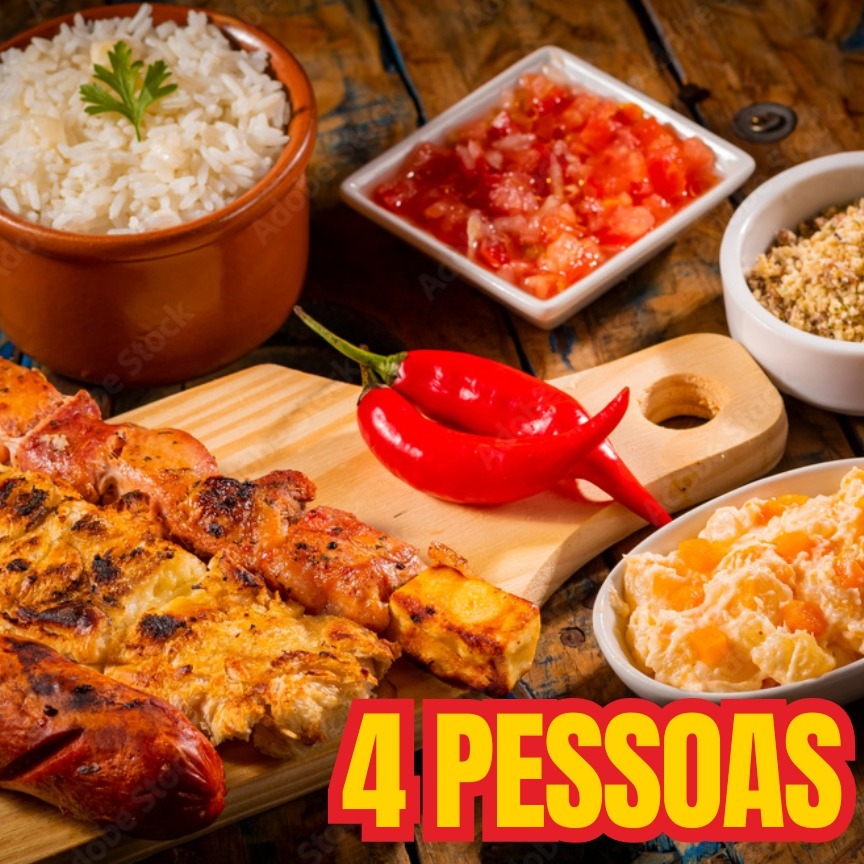 Kit Confraternização - 4 Pessoas (10 Espetinhos)