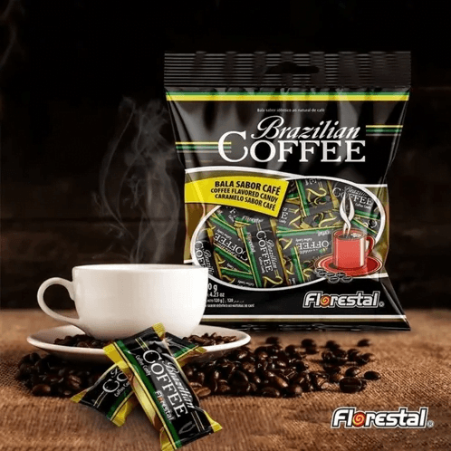 ☕🍬 Bala Florestal Brazilian Coffee 500g (135 Balinhas)