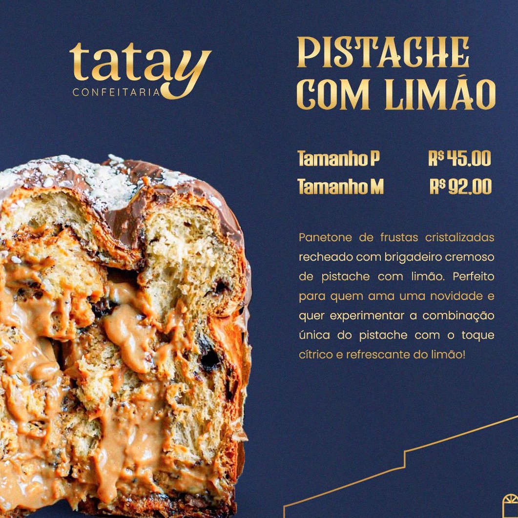 Panetone Pistache com Limão (M)