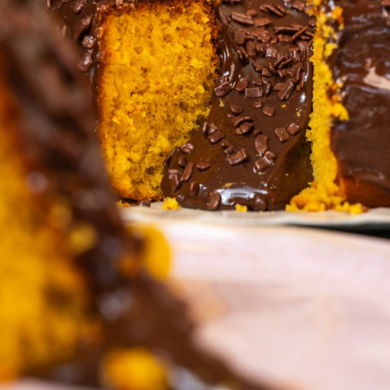 Bolo Vulcão de Cenoura