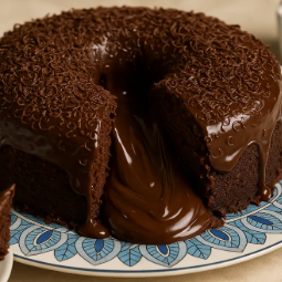Bolo Vulcão de Chocolate